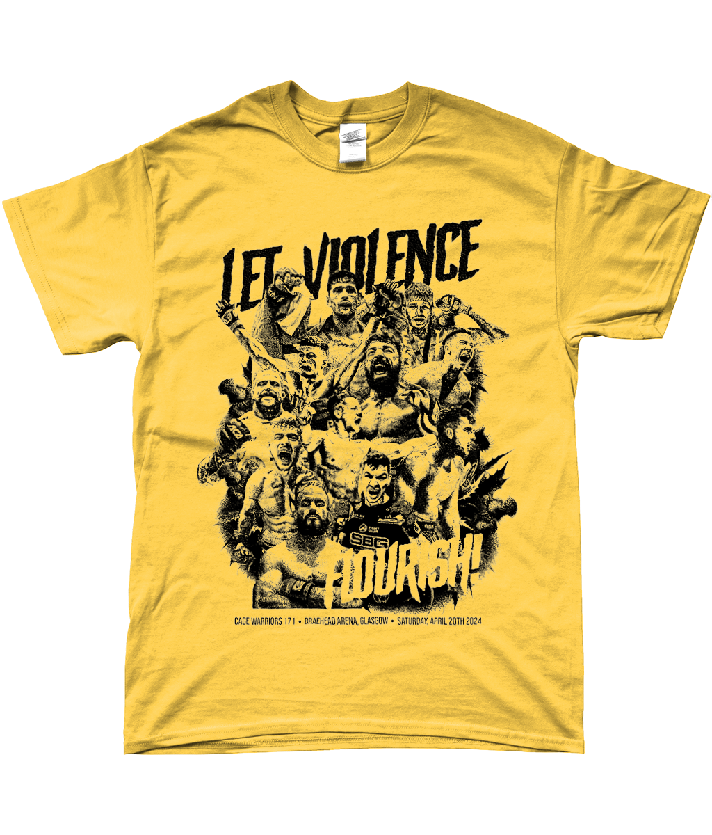 Let Violence Flourish T-Shirt (Front)