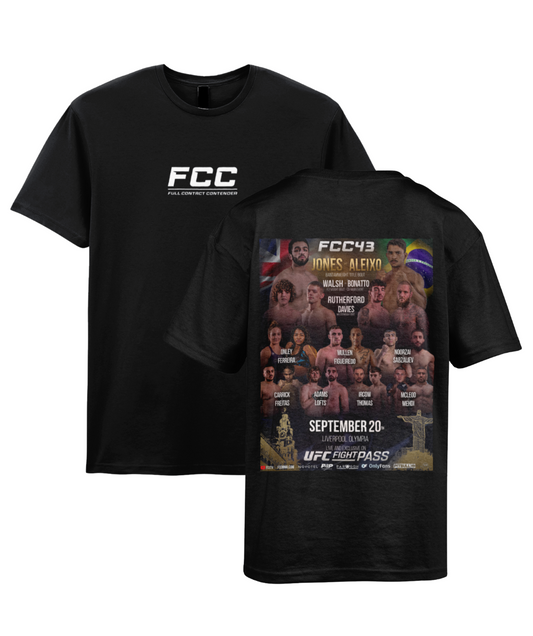 FCC 43 Pro Bouts Back Print T-Shirt (Black)