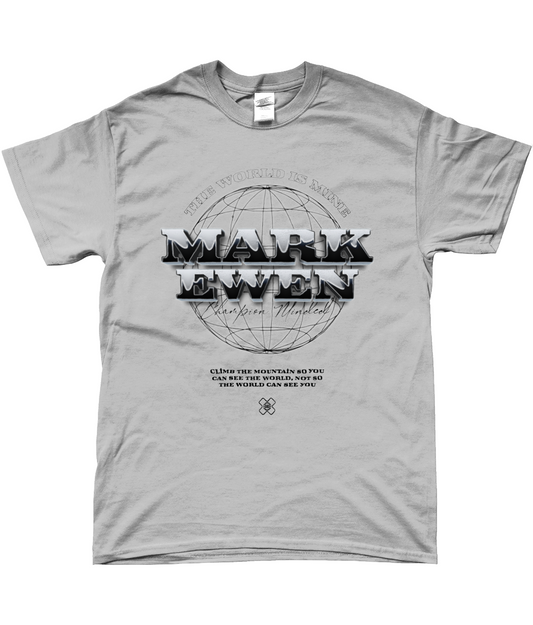 Mark Ewen World T-shirt (White & Grey)