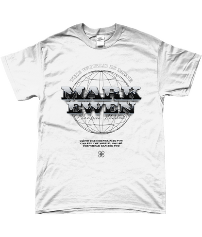 Mark Ewen World T-shirt (White & Grey)