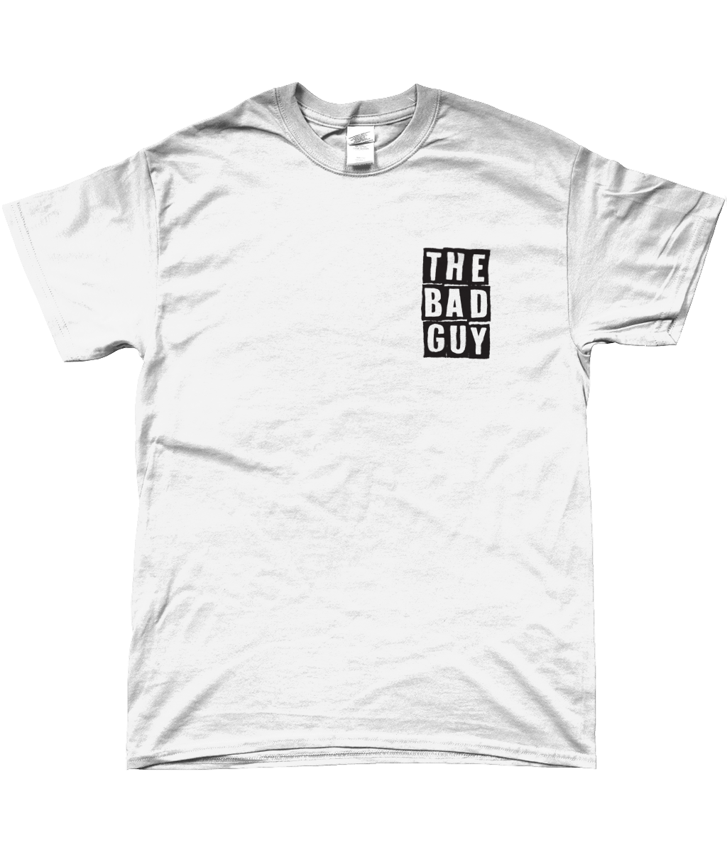The Bad Guy T-Shirt Pocket Logo (White)