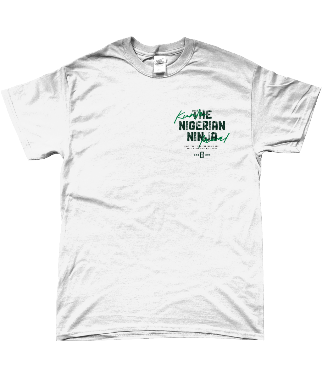 The Nigerian Ninja Back Print T-Shirt (White)