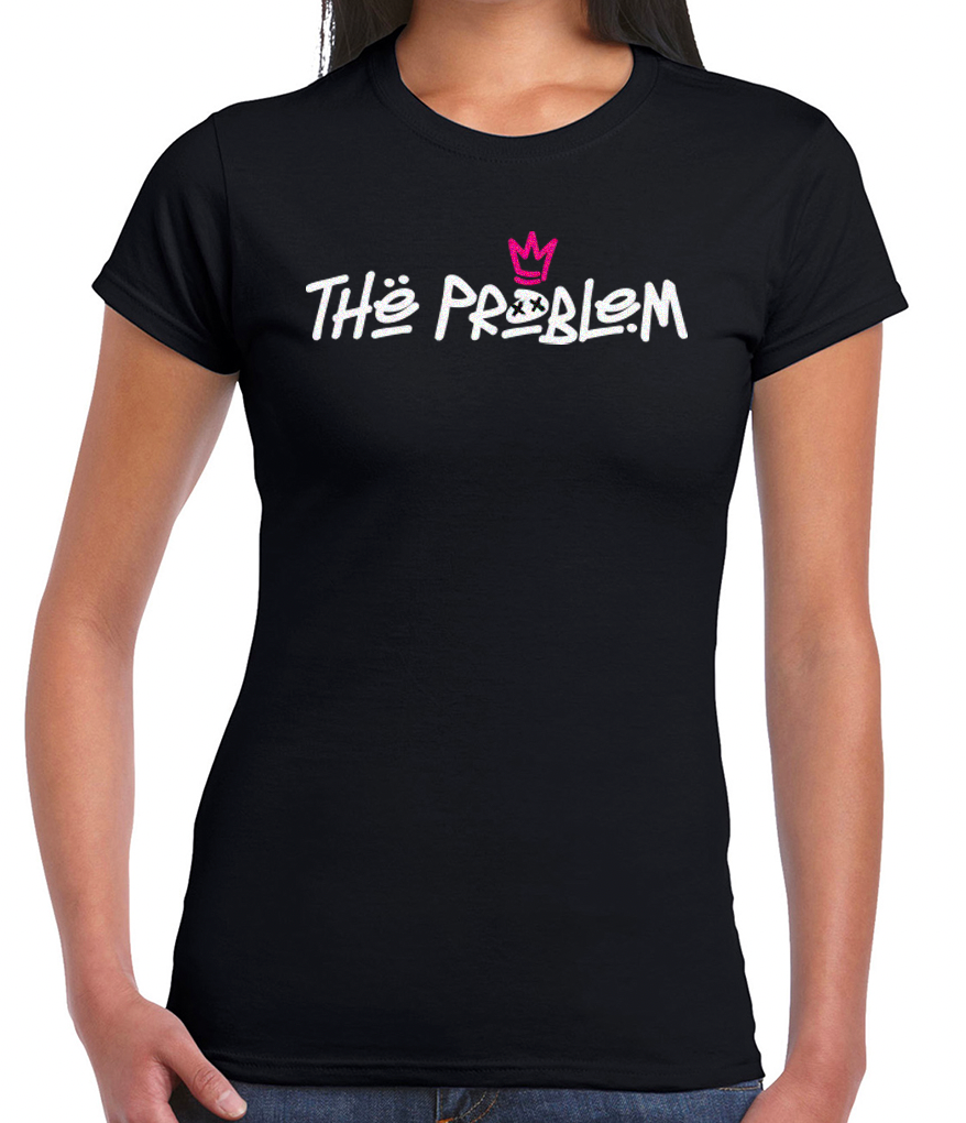 The Problem Women's Fitted T-Shirt (Black)