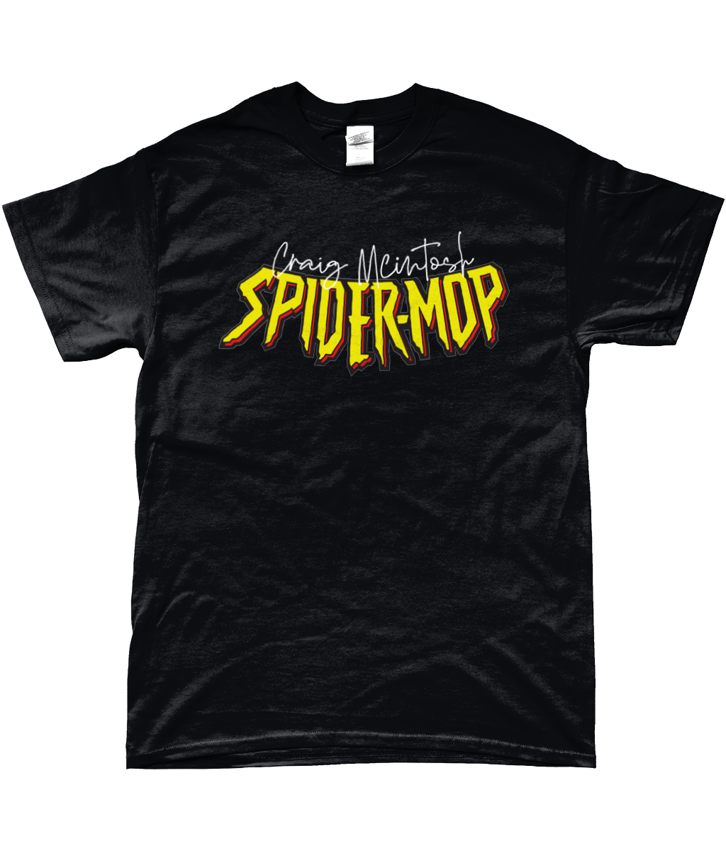 Spider-Mop T-Shirt Yellow Logo