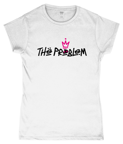 The Problem Women's Fitted T-Shirt (White)